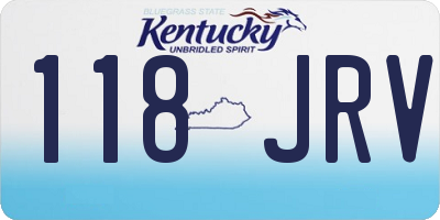 KY license plate 118JRV