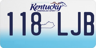 KY license plate 118LJB