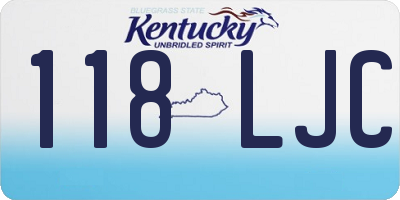 KY license plate 118LJC