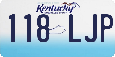 KY license plate 118LJP