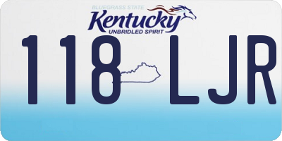 KY license plate 118LJR