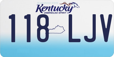 KY license plate 118LJV