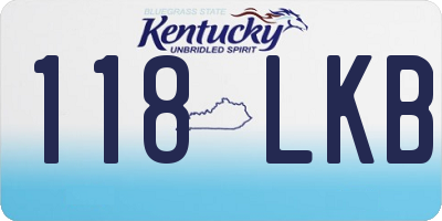 KY license plate 118LKB