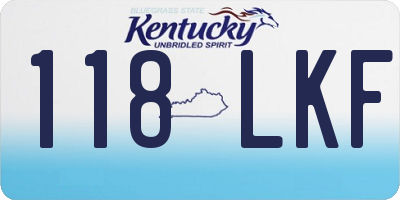 KY license plate 118LKF