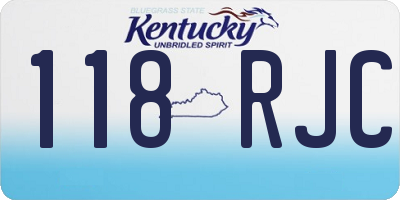 KY license plate 118RJC