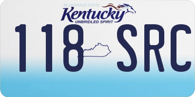 KY license plate 118SRC