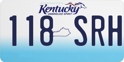 KY license plate 118SRH