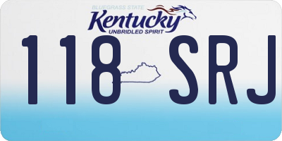 KY license plate 118SRJ