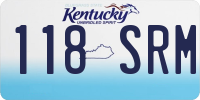 KY license plate 118SRM