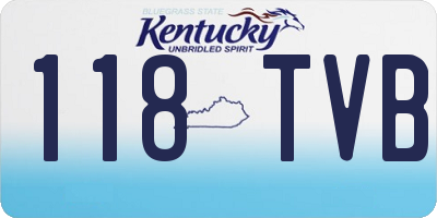 KY license plate 118TVB