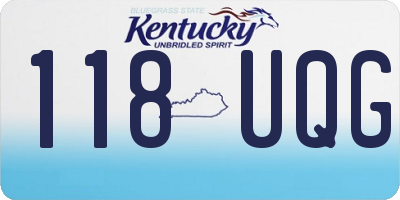 KY license plate 118UQG
