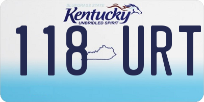 KY license plate 118URT