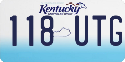 KY license plate 118UTG
