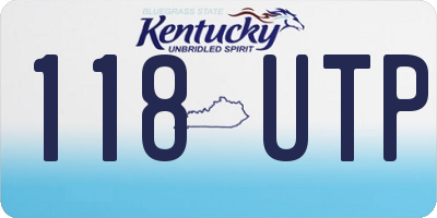 KY license plate 118UTP