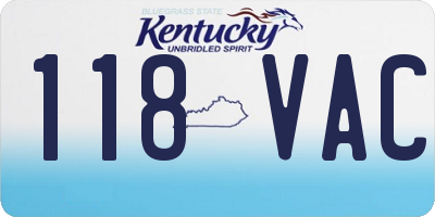 KY license plate 118VAC
