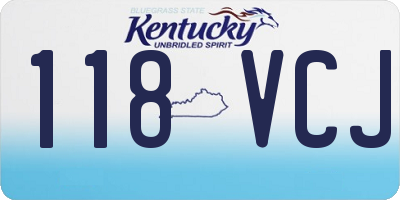 KY license plate 118VCJ