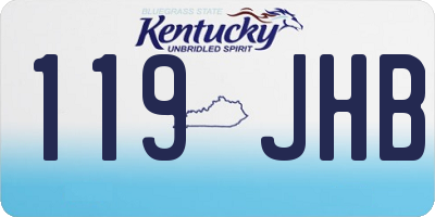 KY license plate 119JHB