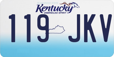 KY license plate 119JKV