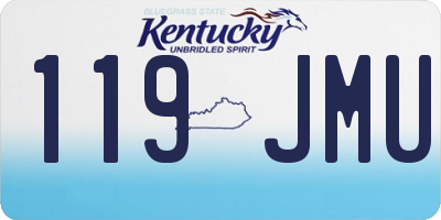 KY license plate 119JMU