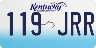 KY license plate 119JRR