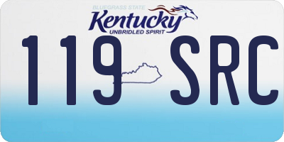 KY license plate 119SRC