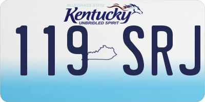 KY license plate 119SRJ