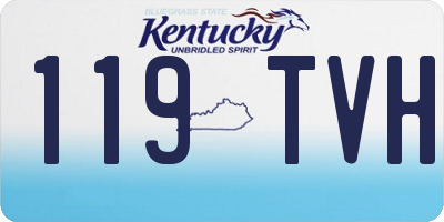 KY license plate 119TVH