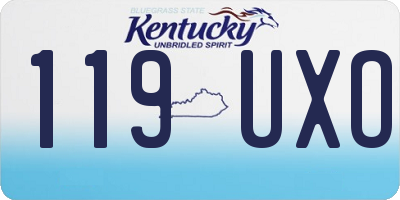 KY license plate 119UXO