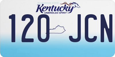 KY license plate 120JCN