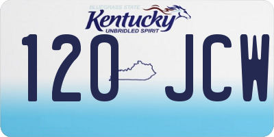 KY license plate 120JCW