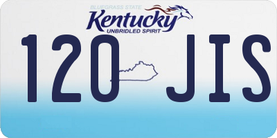 KY license plate 120JIS