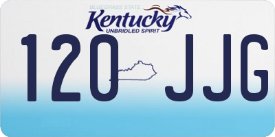 KY license plate 120JJG