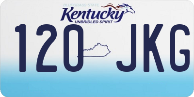KY license plate 120JKG