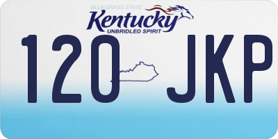 KY license plate 120JKP