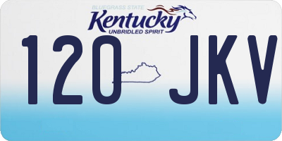 KY license plate 120JKV