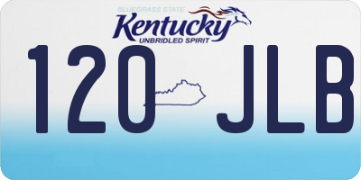 KY license plate 120JLB