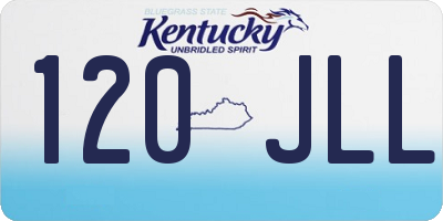 KY license plate 120JLL
