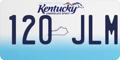 KY license plate 120JLM