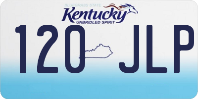 KY license plate 120JLP