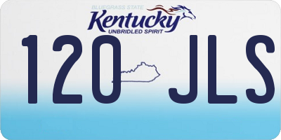 KY license plate 120JLS