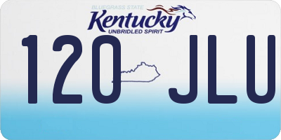 KY license plate 120JLU