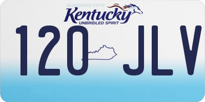 KY license plate 120JLV
