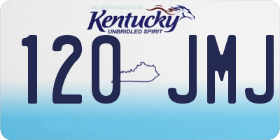 KY license plate 120JMJ