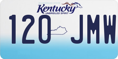 KY license plate 120JMW