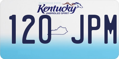 KY license plate 120JPM