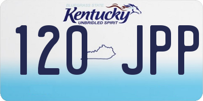 KY license plate 120JPP