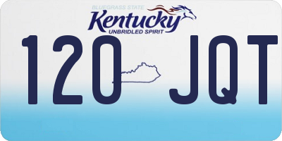 KY license plate 120JQT
