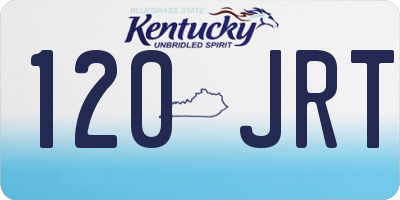 KY license plate 120JRT