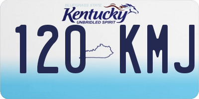KY license plate 120KMJ