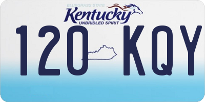KY license plate 120KQY